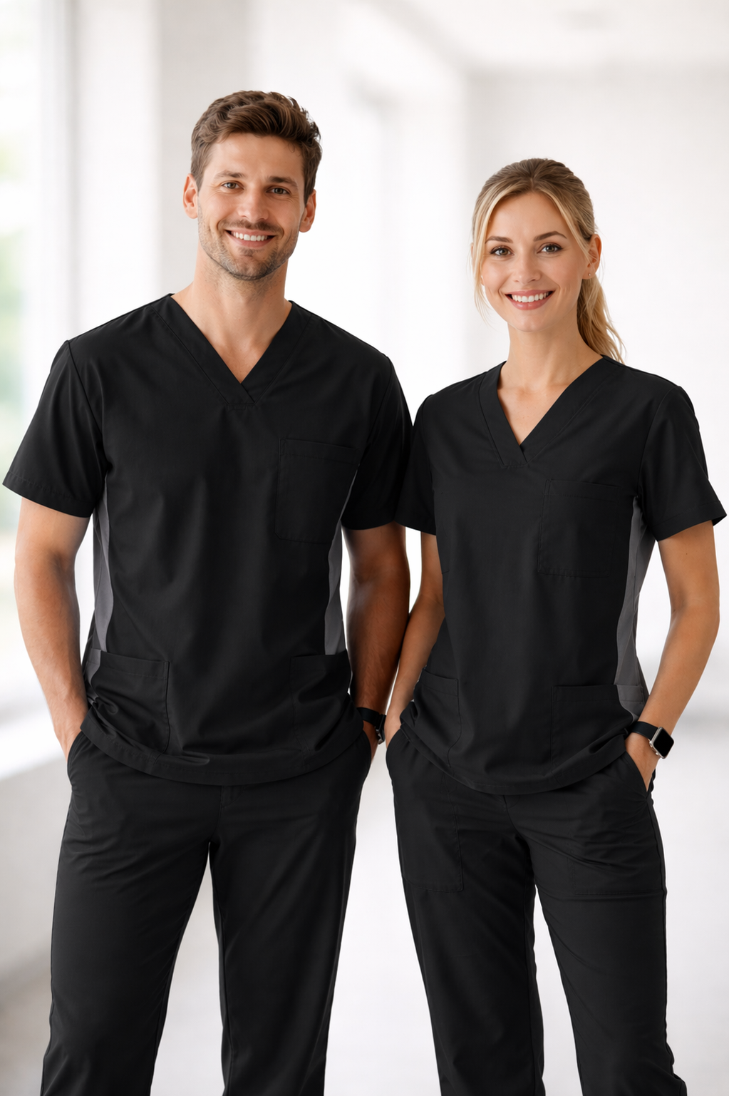 HITO scrubs in Black