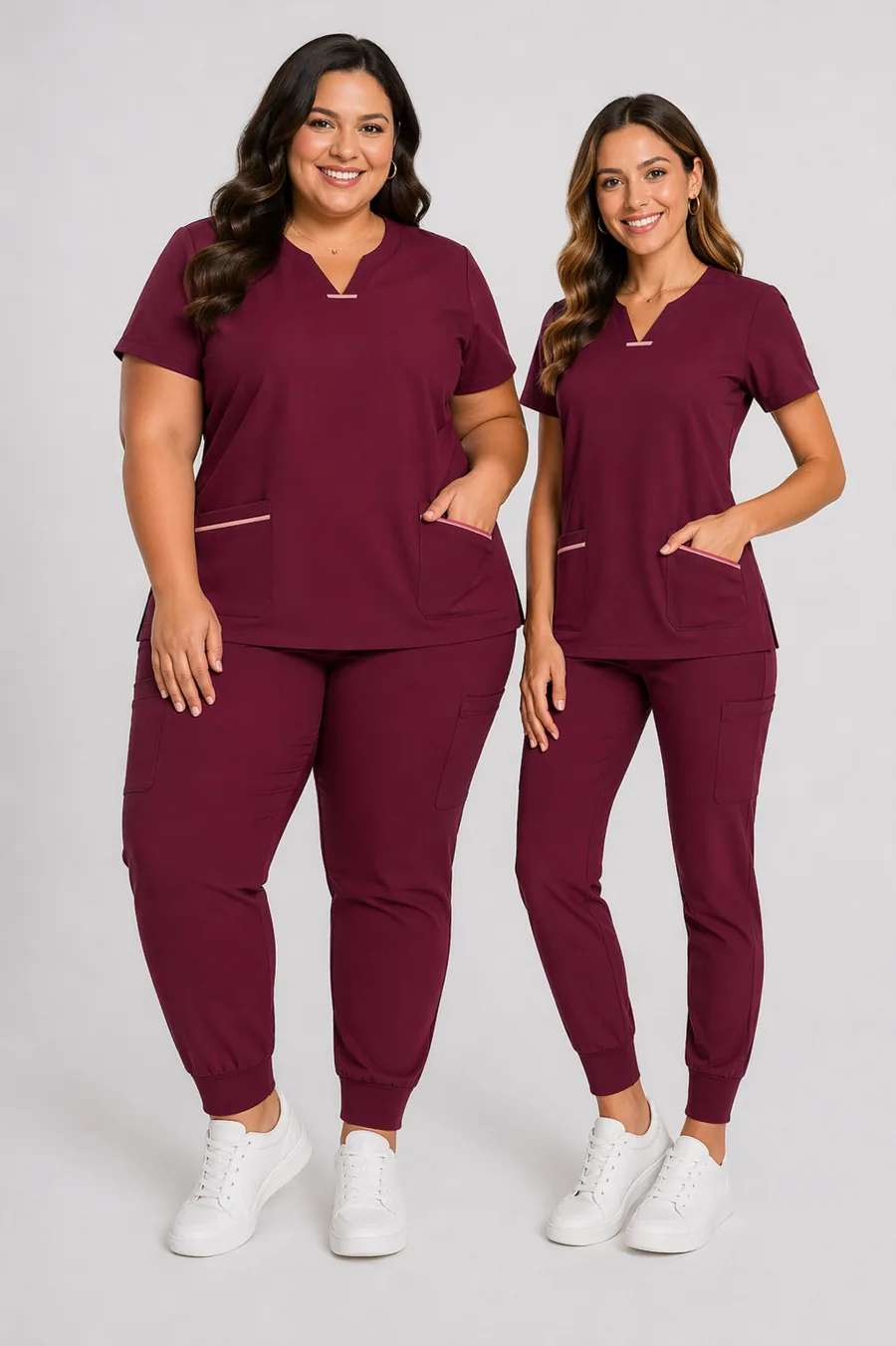 Rosso Trim Scrub Set